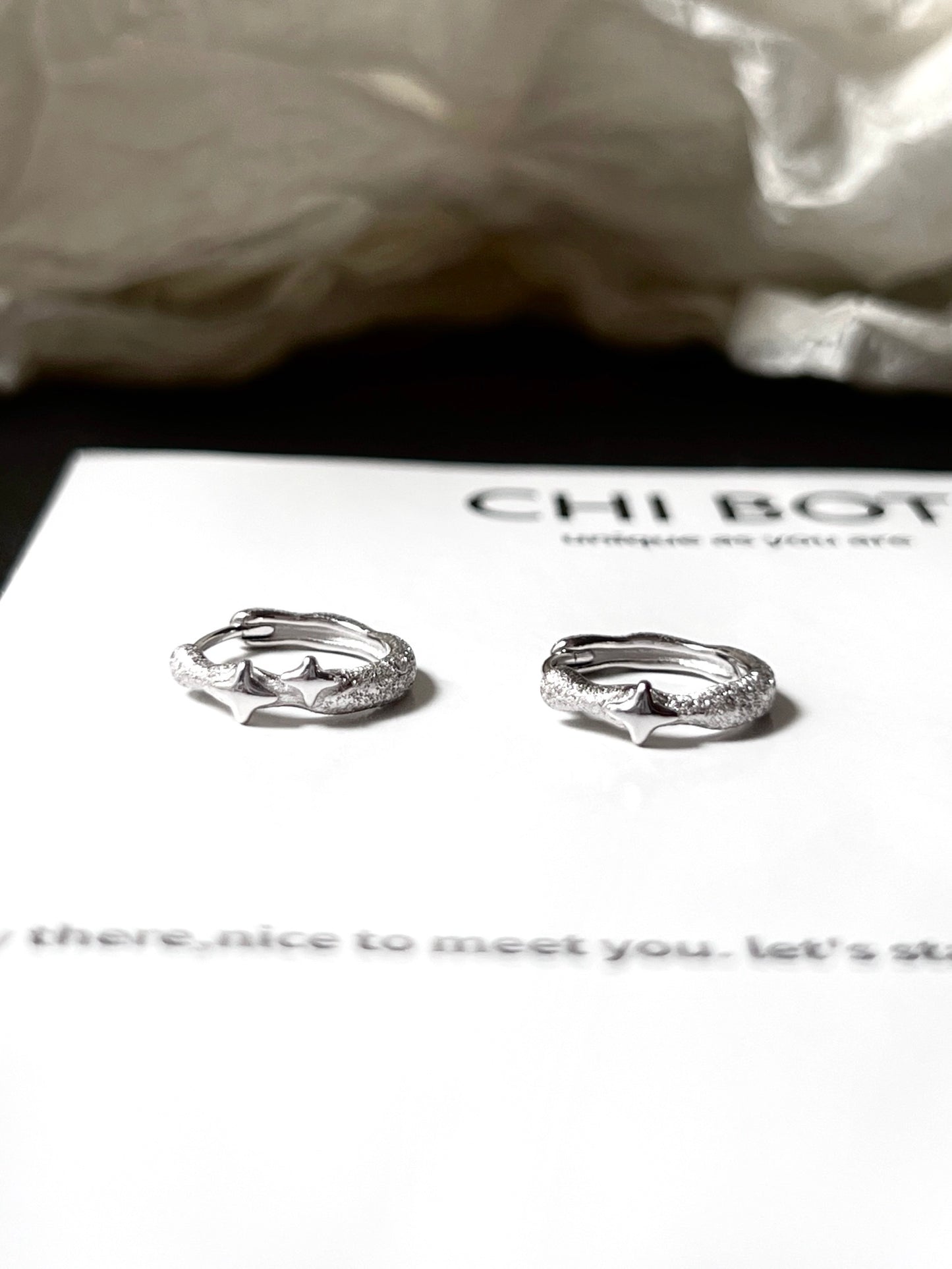 Starry Sky Sterling Silver Earrings
