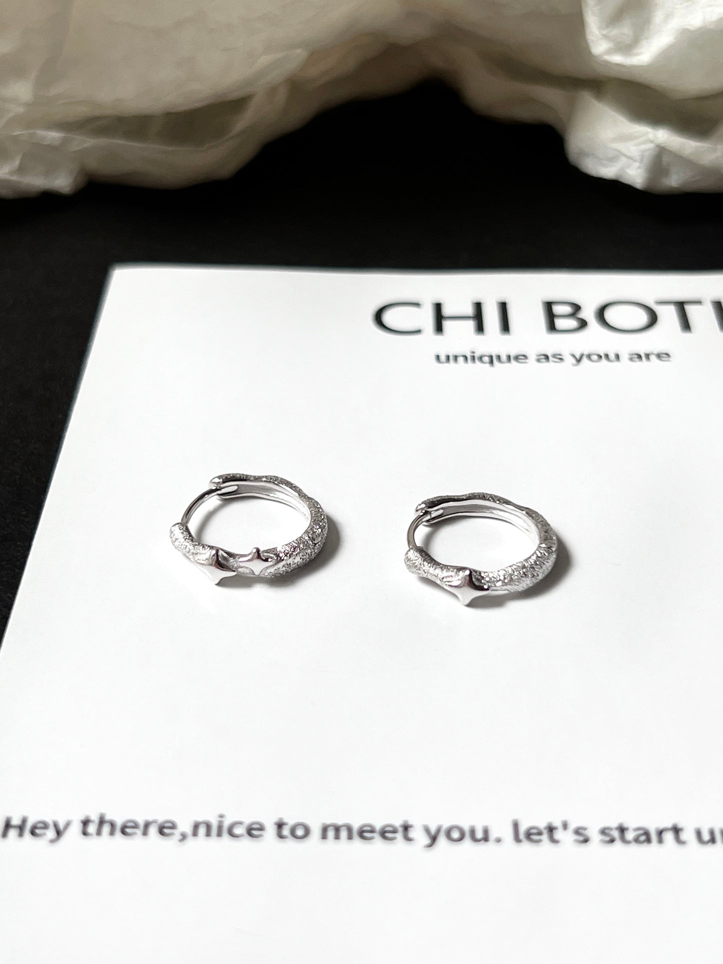 Starry Sky Sterling Silver Earrings