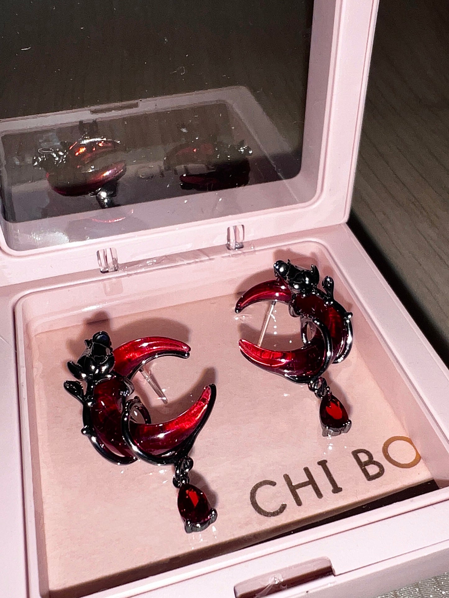 Blood Moon Rose Jewelry Set