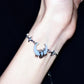 Platinum Plated Moon Star Twist Bracelet