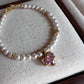 Sterling Silver Drop Swarovski Crystal Pearl Bracelet Set