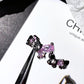 Platinum Plated Claw Butterfly Ring Set