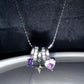 Galaxy Heart Colorful Zirconia Necklace