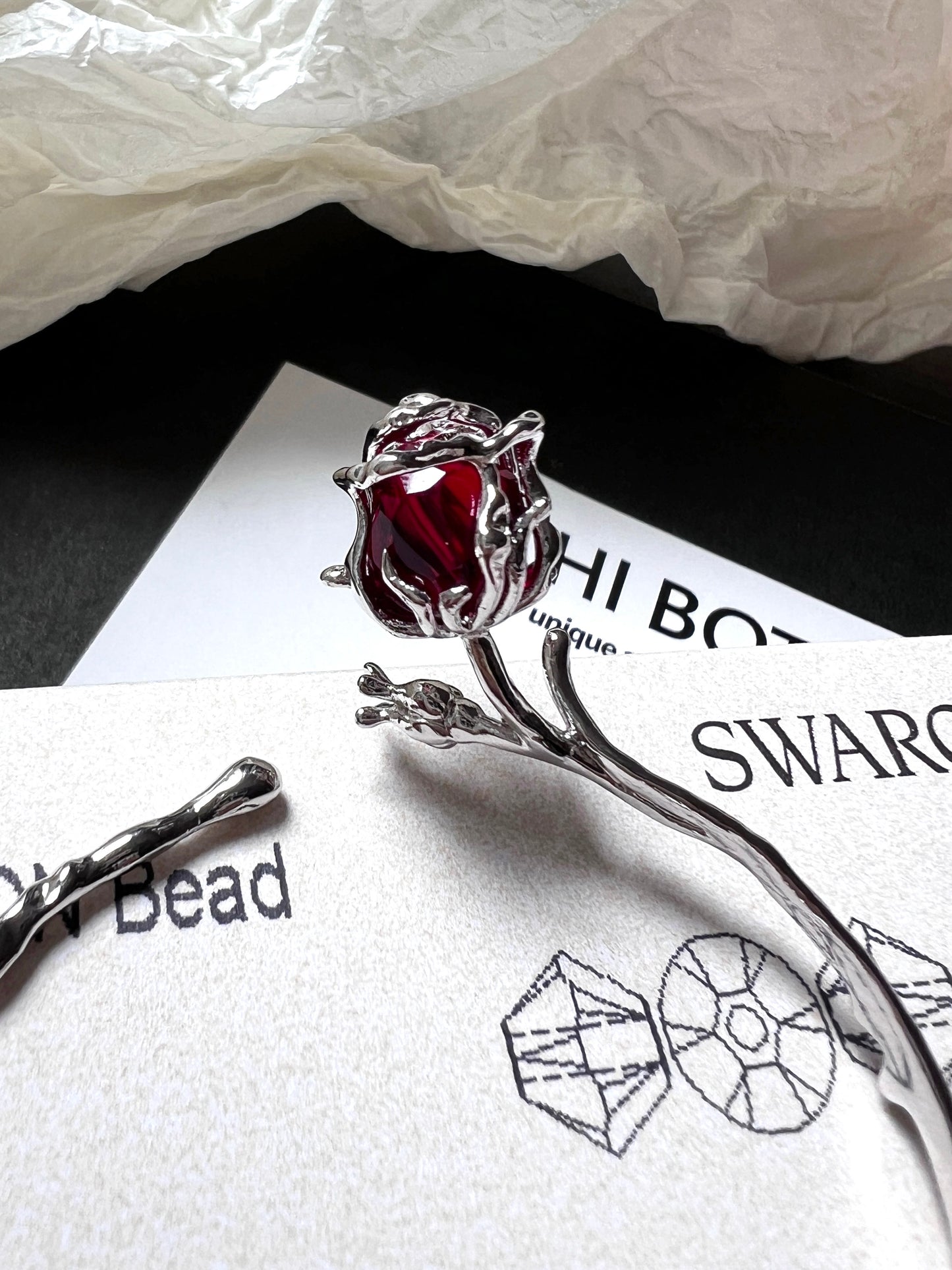 Melting Rose Ruby Bracelet