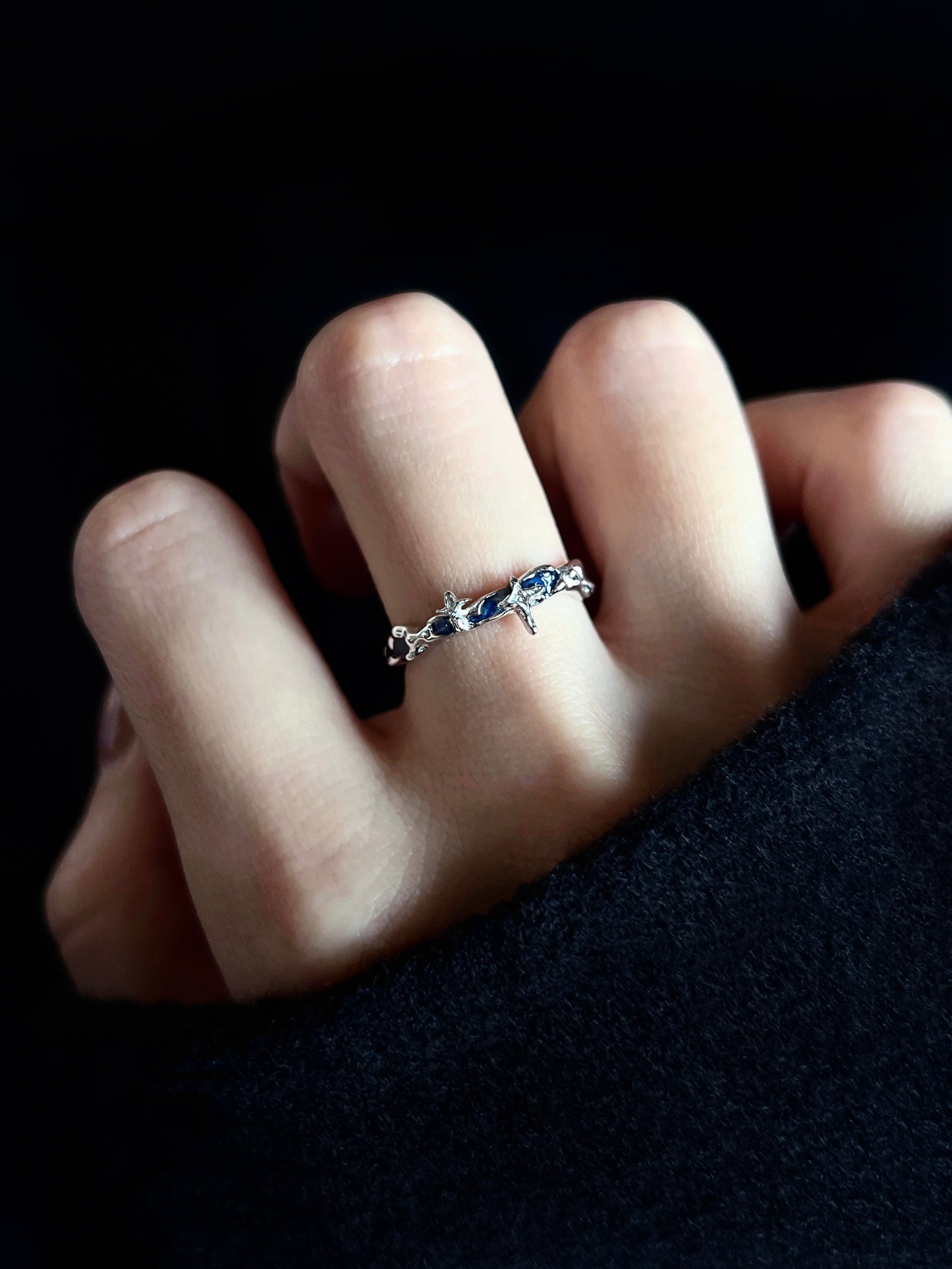 Sterling Silver Galaxy Ring