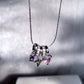 Galaxy Heart Colorful Zirconia Necklace