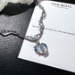 Aesthetic Moonstone Heart Necklace