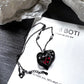 Gothic Heart Zirconia Necklace Set