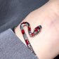 Red Enamel Plated Snake Bracelet