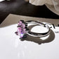 Platinum Plated Claw Butterfly Ring Set