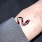 Red Enamel Plated Snake Bracelet