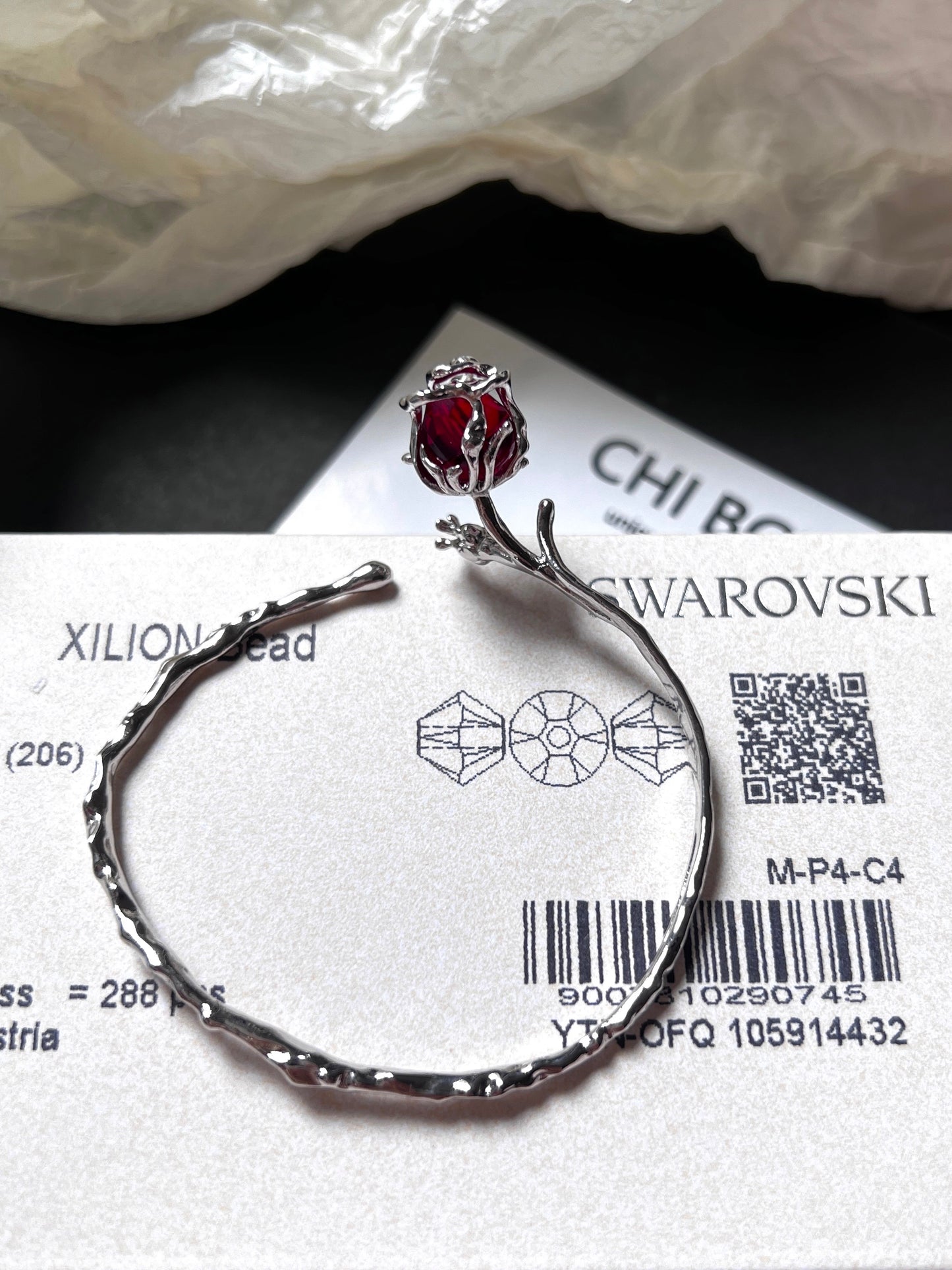 Melting Rose Ruby Bracelet