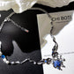 Platinum Plated Blue Shell Twist Necklace