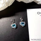 Melting Heart Baby Blue Cubic Zirconia Jewelry Set