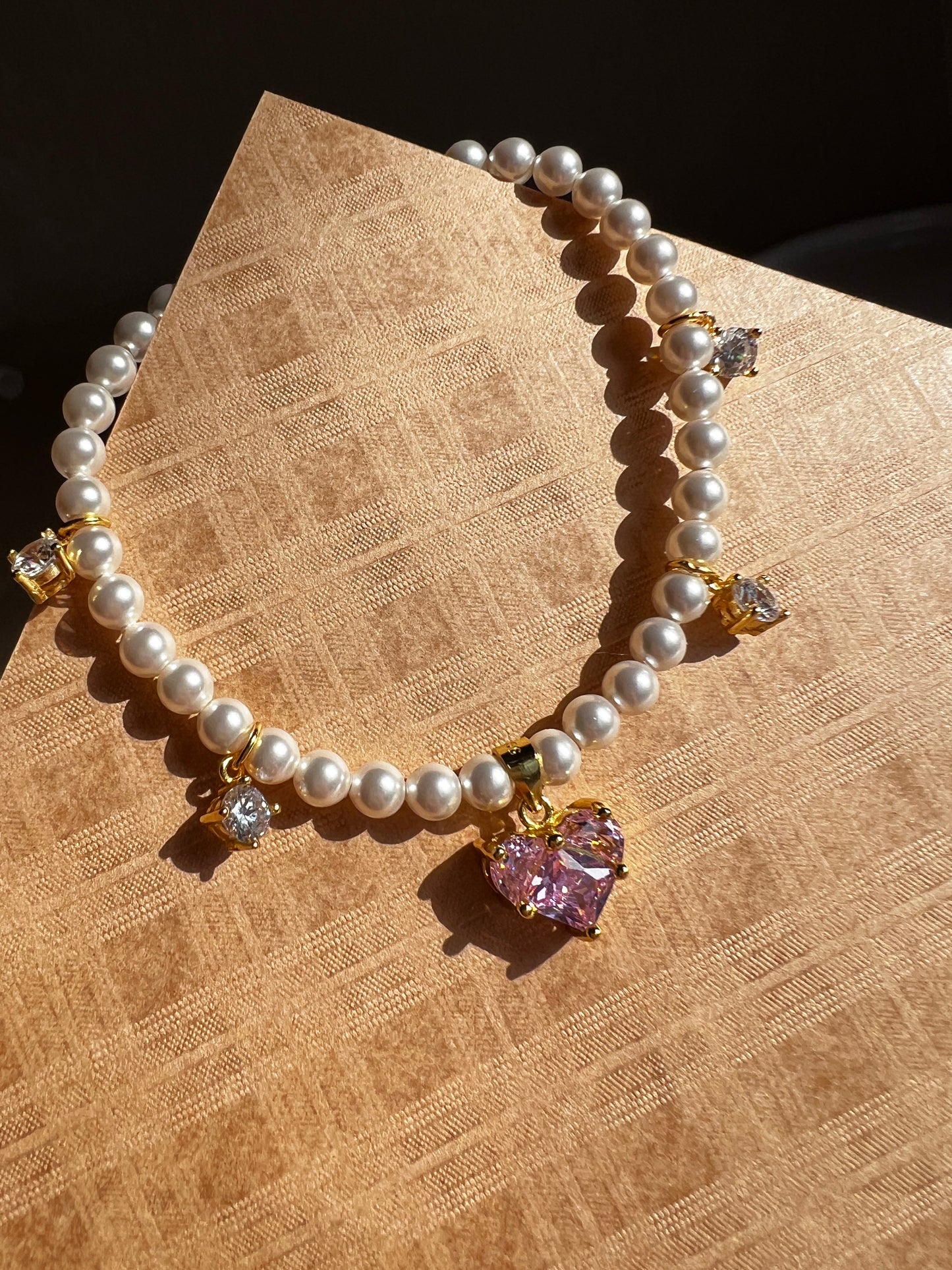 Sterling Silver Drop Swarovski Crystal Pearl Bracelet Set