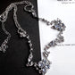 Butterfly Twist Blue Zircon Necklace