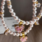 Sterling Silver Drop Swarovski Crystal Pearl Bracelet Set