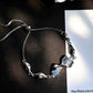 Platinum Plated Gradient Haze Blue Bracelet