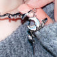 Platinum Plated Moon Rose Moonstone Necklace