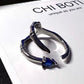 Talons Blue Gem Ring Set