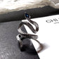 Snake Blue Topaz Ring