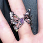 Aesthetic Butterfly Colorful Gems Ring