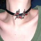 Melting Butterfly Ruby Choker