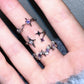 Galaxy Amethyst Ring Set