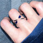 Talons Blue Gem Ring Set