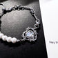 Brambles Heart Blue Gem Pearl Bracelet