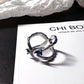 Talons Blue Gem Ring Set