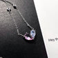 Split Heart Gem Necklace
