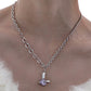 Violet Rabbit Gem Necklace