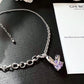 Violet Rabbit Gem Necklace