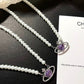 Purple Saturn Pearl Necklace