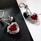 Cherry Heart Knot Necklace/Earrings