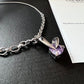 Violet Rabbit Gem Necklace