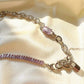 Amethyst Lock Chain Necklace