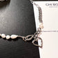 Baroque Pearl Lava Heart Necklace