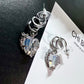 Aesthetic Moonstone Heart Earrings