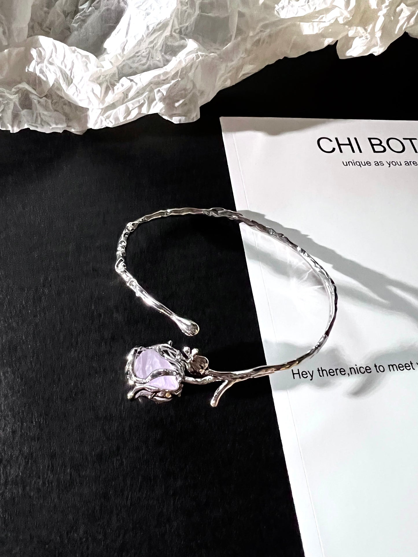 Melting Rose Amethyst Bracelet