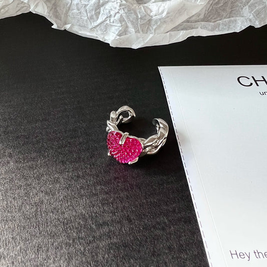 Barbie Pink Heart Gem Ring