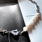 Bamboo Baroque Pearl Zircon Necklace