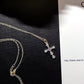 14k Gold Plated Cross Zircon Necklace Set