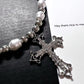 Gothic Cross Baroque Silver Chain Necklace