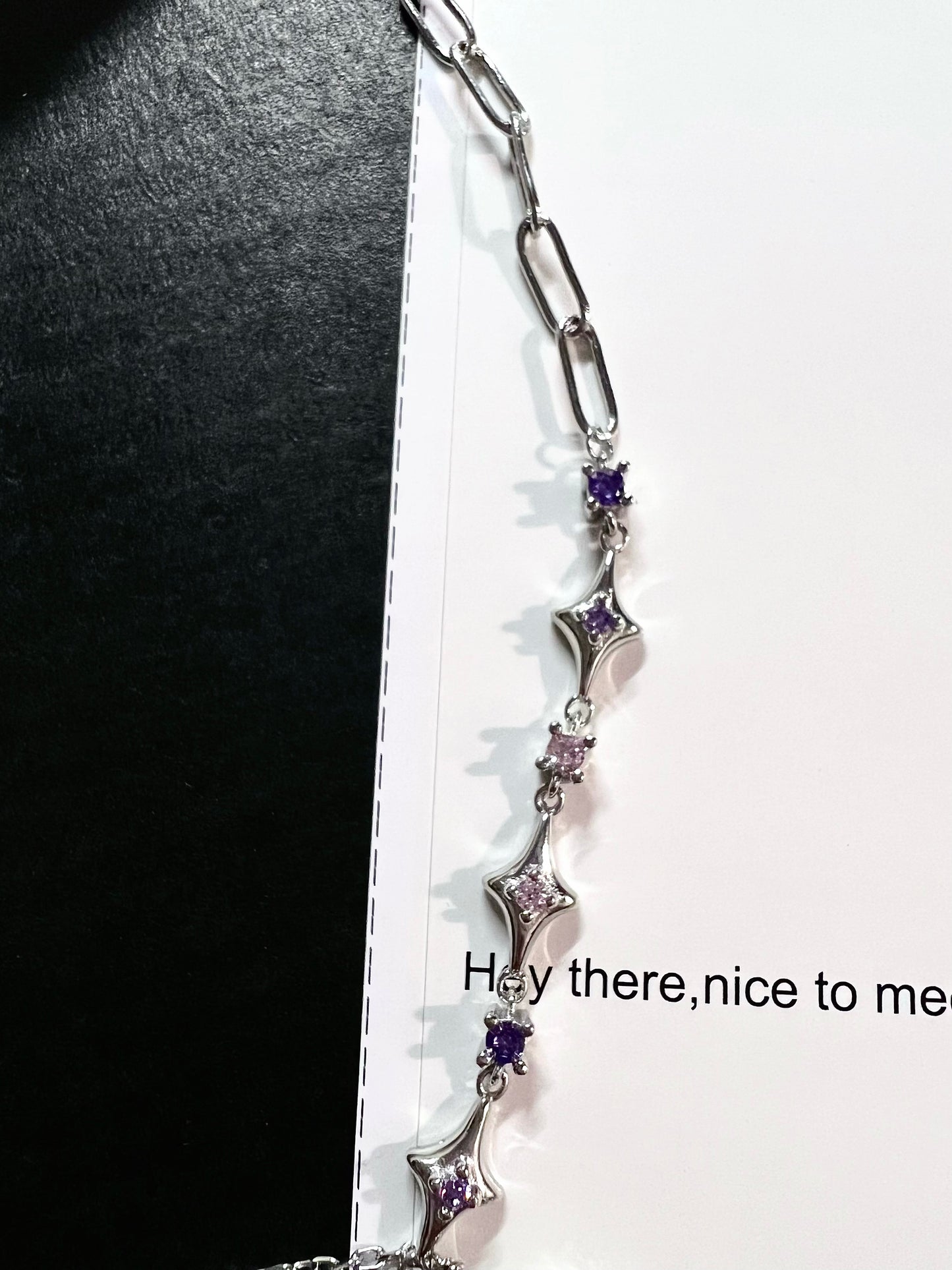 Galaxy Purple Gem Necklace