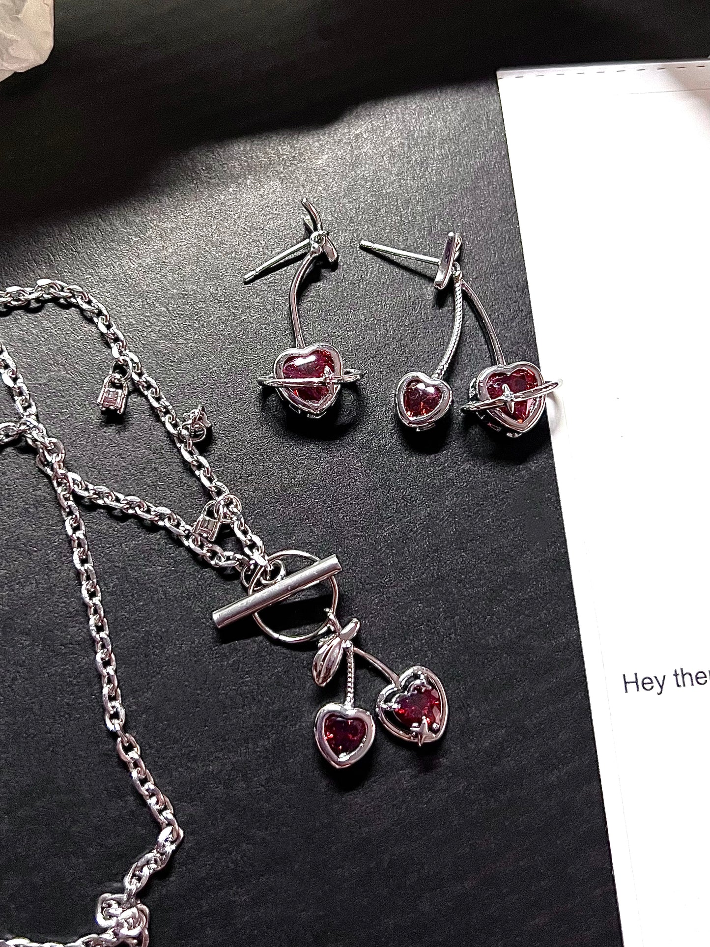 Dark Cherry Ruby Set