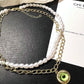 Y2K Monster Eye Pearl Necklace