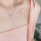 Split Heart Gem Necklace