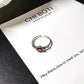 Vintage Ruby Sterling Silver Ring